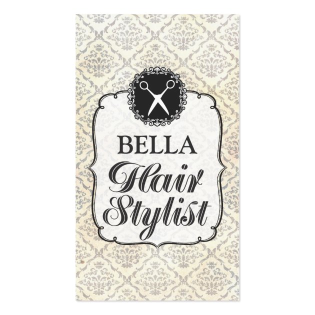 Vintage Wallpaper Hair Stylist Appointment Cards Business Card