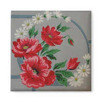Vintage Wallpaper Magnet by AlabasterRose Vintage Wallpaper Magnet