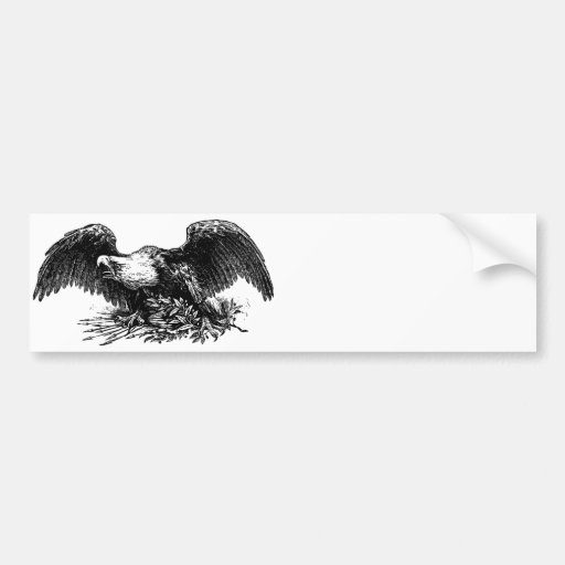 Vintage War Eagle Bumper Sticker