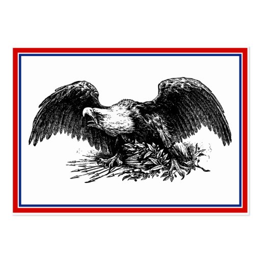 Vintage War Eagle Business Card (front side)
