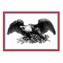 Vintage War Eagle Business Card