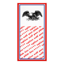 Vintage War Eagle Custom Photo Card