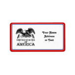 Vintage War Eagle Personalized Address Label