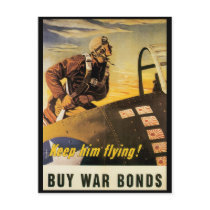 Vintage War Postcards, Keep him flying! by golden_oldies Vintage War Postcards, Keep him flying!
