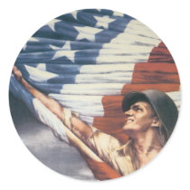 Vintage War Poster - Independence stickers by golden_oldies Vintage War Poster - Independence stickers