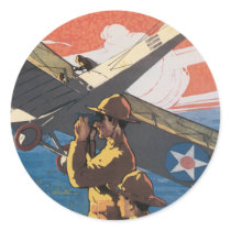 Vintage War Poster stickers - Air Force by golden_oldies Vintage War Poster stickers - Air Force