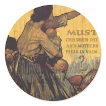 Vintage War Poster stickers - Suffering by golden_oldies Vintage War Poster stickers - Suffering