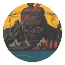 Vintage War Poster stickers - The Hun by golden_oldies Vintage War Poster stickers - The Hun
