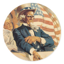 Vintage War Poster stickers - Uncle Sam by golden_oldies Vintage War Poster stickers - Uncle Sam