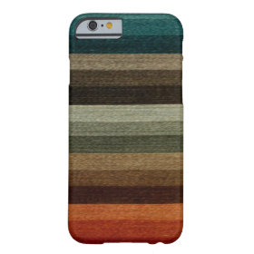 Vintage Warm Autumn Striped Pattern, Earth Tones iPhone 6 Case