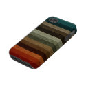 Vintage Warm Autumn Stripes Iphone 4 Tough Covers