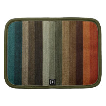 Vintage Warm Autumn Stripes Pattern, Earth Tones Organizers