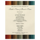 Vintage Warm Autumn Stripes Wedding Personalized Flyer
