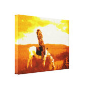 Vintage Warrior at Spring Wrapped Canvas Print