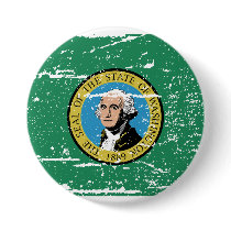 Vintage WASHINGTON Flag Button