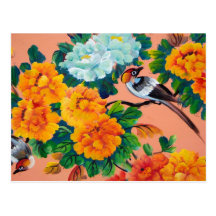 Vintage Watercolour Birds Post Cards