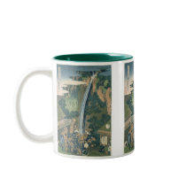 Vintage Waterfall Japanese Print Mugs & Steins