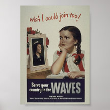 Vintage Waves Poster