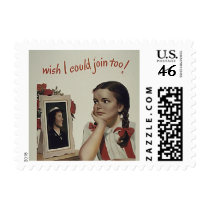 Vintage Waves Small Postage