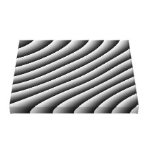 Vintage Wavy Lines Canvas Print