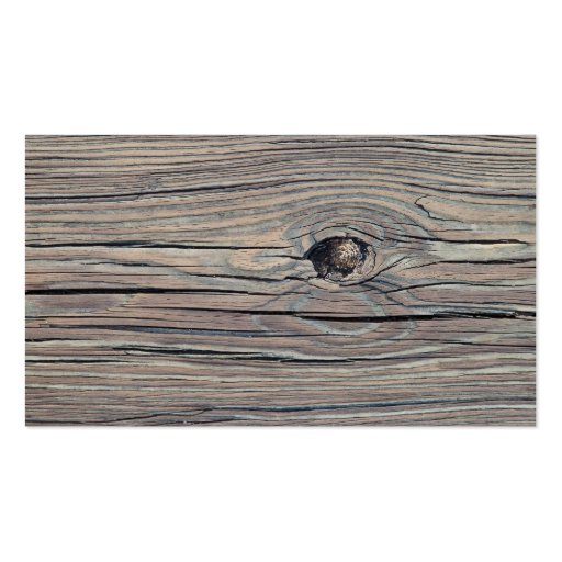 Vintage Weathered Wood Background - Old Wooden Business Card (front side)