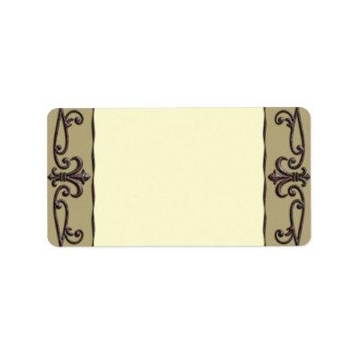 Vintage Wedding Address Label