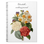 Vintage Wedding Bouquet, Blooming Flowers Note Books