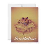 Vintage Wedding Bride Groom Bears Invites