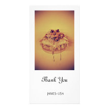 Vintage Wedding Bride Groom Bears Photo Cards