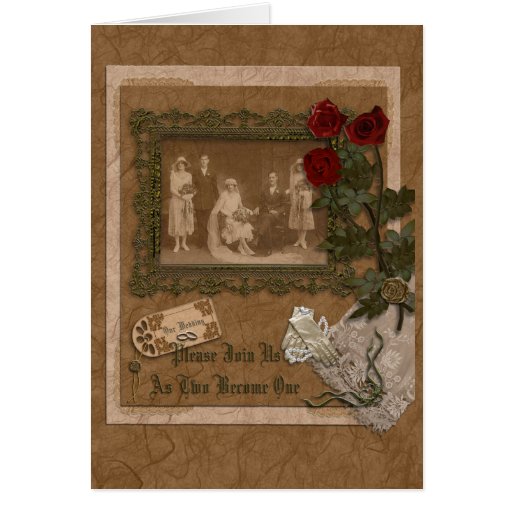 Vintage Wedding Card