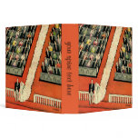 Vintage Wedding Ceremony, Bride and Groom 3 Ring Binders