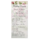 Vintage Wedding Ceremony Program Rack Card