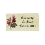 Vintage Wedding Favor Labels
