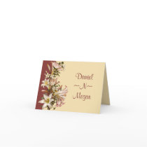 Vintage Wedding Gift Registry Note Card