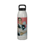 Vintage Wedding, Groom Carrying Bride, Newlyweds Drinking Bottles