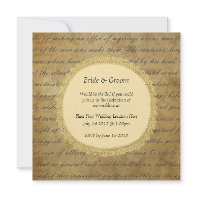 Vintage Wedding invitations