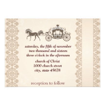 Vintage wedding invitation