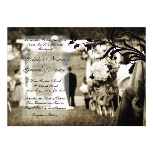 Vintage Wedding Invitation
