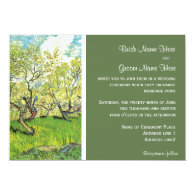 Vintage wedding invitation, Orchard in Blossom Cards