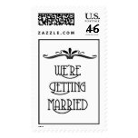 Vintage Wedding Invitation Stamp