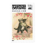 Vintage Wedding Kittens Postage
