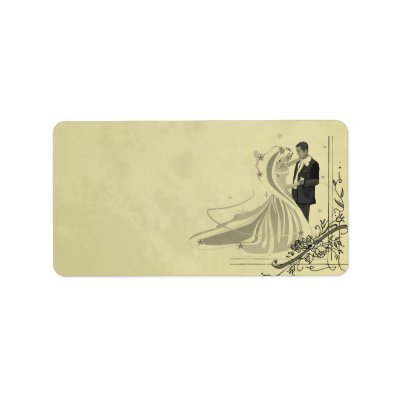 Vintage Wedding Label