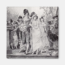 Vintage Wedding magnets