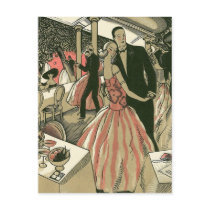 Vintage Wedding Newlyweds First Dance Post Cards