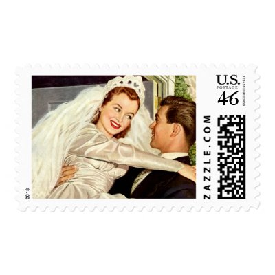 Vintage Wedding or Save the Date Stamp