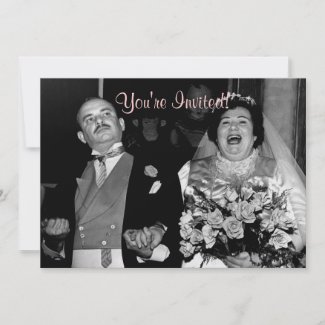 Vintage Wedding - Our Happy Day! invitation