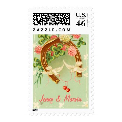 Vintage Wedding Postage