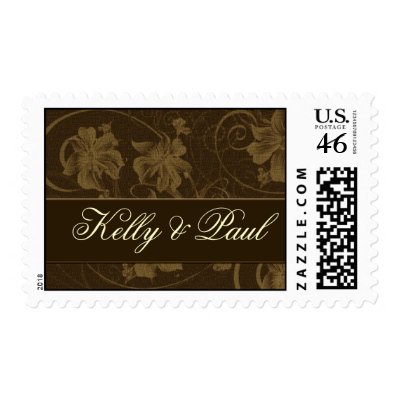 Vintage wedding postage