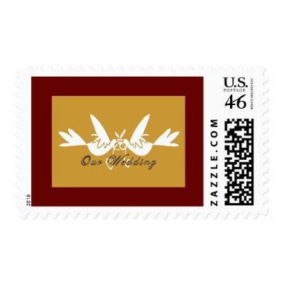 Vintage Wedding postage