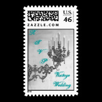 Vintage Wedding postage